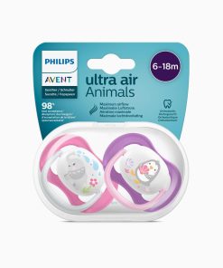 Alternative view of AVENT DUDA ULTRA AIR GIRL PACIFIER (6-18m) a2