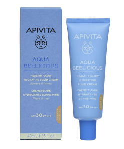 Alternative view of Apivita Aqua Beelicious Healthy Glow Hydrating Fluid Cream SPF30 tonirana, 40 ml