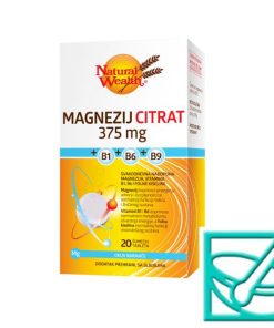 NATURAL WEALTH Mg citrat 375mg+B1+B6+B9 eff a20