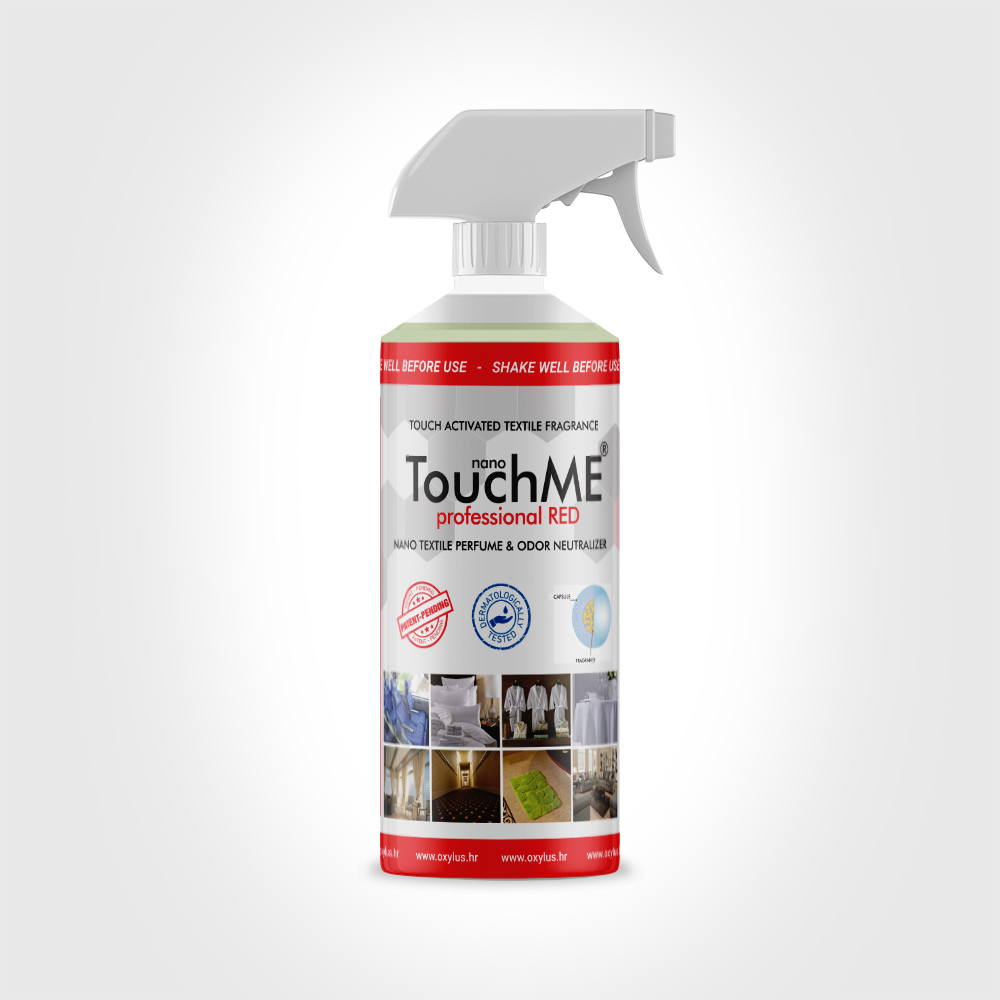 TouchME profesional RED – nano parf. miris za tekstil + neutraliz. neugodnih mirisa 500ml - Slika 2
