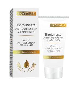 Biovitalis Baršunasta Anti-age krema za ruke i nokte 50 ml