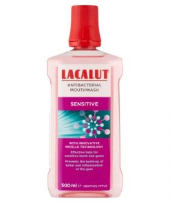 Alternative view of LACALUT Sensitive otopina za njegu usne šupljine 500 ml, Za svakodnevnu zaštitu osjetljivih zubi od karijesa.