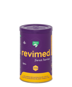 Alternative view of REVIMED® Stevia Fe željezo, BIO matična mliječ, med, stevija, vitamin C, 250 g
