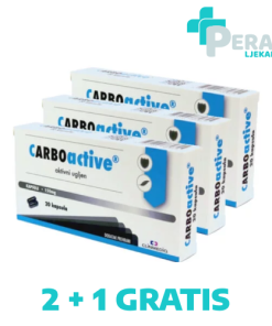 Sarmenta CarboActive Ativni Ugljen Kapsule 20x150mg 2+1 GRATIS