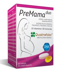 PreMama Duo Quatrefolic Prenatalne Tablete i Kapsule 30kom