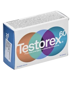 Alternative view of TESTOREX TABLETE a60, Pomažu organizmu da prirodnim putem proizvede veću količinu testosterona bez ikakvog zdravstvenog rizika