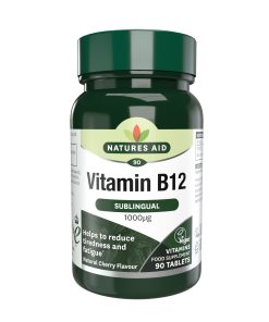NATURES AID Vitamin B12 1000 – 90 sublingvalnih tableta